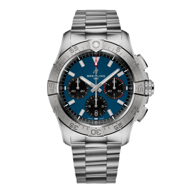 Breitling Avenger Chronograph Automatic Chronometer Blue Dial Mens Watch AB0146101C1A1 (blue, arb24016)