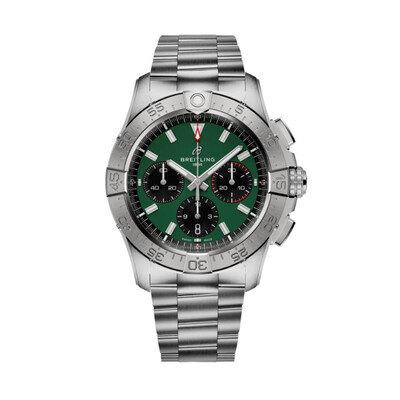 Breitling Avenger Chronograph Automatic Chronometer Green Dial Mens Watch AB0146101L1A1 (green, arb24017)