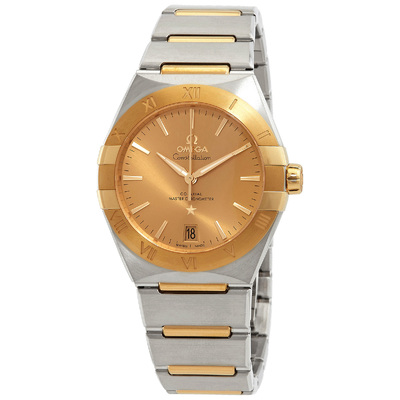 Pre-owned Omega Constellation Automatic Champagne Dial Ladies Watch - Model 13120362008001 (beige, arb24037)