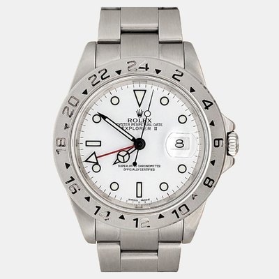 Rolex Explorer II Men's Automatic Stainless Steel Watch 16570 1199037 (white, arb24065)