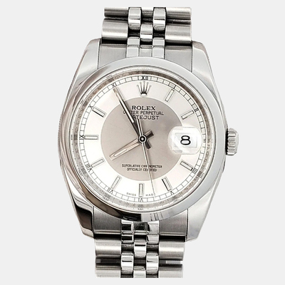 Rolex Datejust 116200 Automatic Silver Stainless Steel Men's Wristwatch (Ref: 1199004) (arb24089)