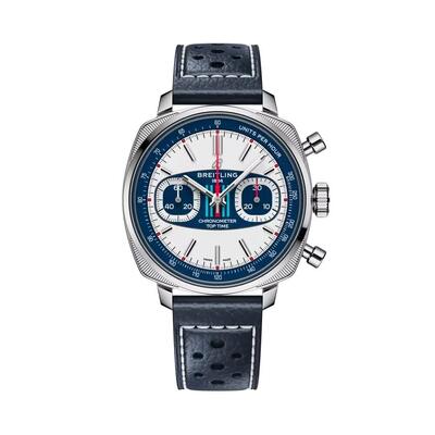 Breitling Top Time B01 Racing Chronograph Automatic Silver Dial Mens Watch AB01772A1G1X1 (blue, arb24102)