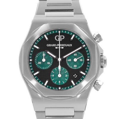 Pre-owned Girard-Perregaux Laureato Chronograph Automatic Black Dial Mens Watch Model No: 81020-11-3254-1GM (black, arb24114)