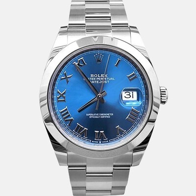 Rolex Datejust 1200456 Automatic Blue Dial Stainless Steel Men's Watch (blue, arb24122)