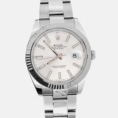 Rolex Datejust Model 126334 Automatic Silver Dial with White Gold Accents 1200519 (arb24145)