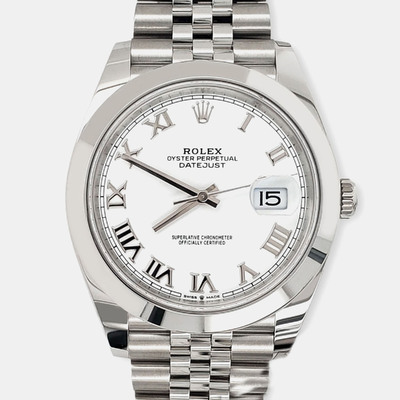 Rolex Datejust 126300: Premium Automatic Watch with White Dial and Stainless Steel Case 1200512 (white, arb24175)