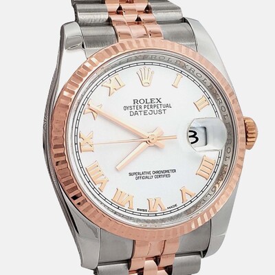 Rolex Datejust Ref.1200468 - Elegant Automatic Watch with White Dial (white, arb24179)