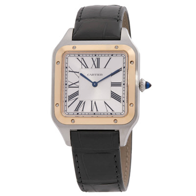 Cartier Santos-Dumont X-Large Hand-Wind Mens Watch W2SA0034 (black, arb24162)