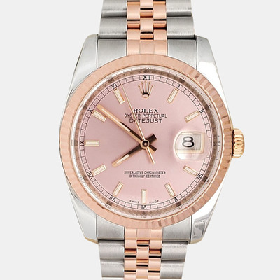 Rolex Datejust Stainless Steel Rose Gold Automatic Watch 1200467 (pink, arb24197)