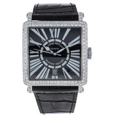Franck Muller Master Square Automatic Diamond Black Dial Unisex Watch 6000 H SC DT D (black, arb24204)