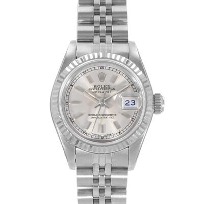 Pre-owned Rolex Datejust 26 Automatic Chronometer Silver Dial Ladies Watch Model 69174 SSJ (arb24209)