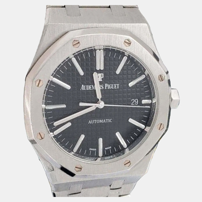 Audemars Piguet Royal Oak 15400ST.OO.1220ST.01 Automatic Black Stainless Steel Men's Wristwatch 1200763 (black, arb24219)
