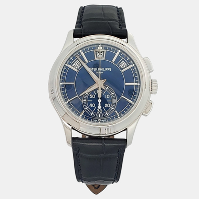 Patek Philippe Complications 5905P Automatic Blue Dial Platinum Men's Watch 1200771 (blue, arb24232)