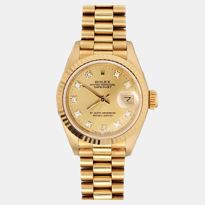 Rolex Datejust President Ref. 69178 - Yellow Gold, Champagne Diamond 1200453 (arb24240)
