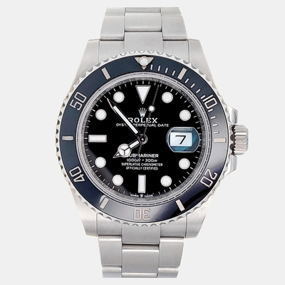 Rolex Submariner Date 126610LN Automatic Black Stainless Steel Men's Wristwatch 1200633 (black, arb24246)