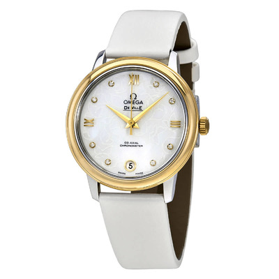 Omega De Ville Prestige Mother of Pearl Butterfly Dial Ladies Watch - Article No. 424.22.33.20.55.002 (arb4299)