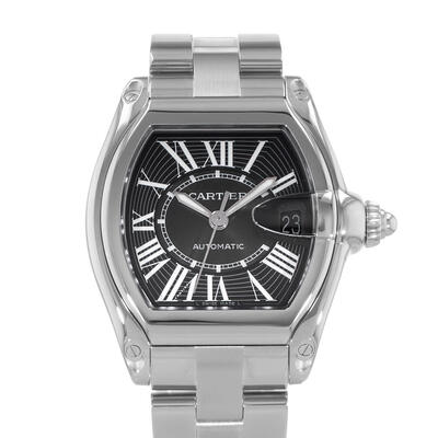 Pre-Owned Cartier Roadster Automatic Black Dial Mens Watch W62041V3 (black, arb24295)