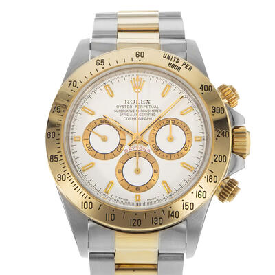Pre-owned Rolex Cosmograph Daytona Chronograph White Dial Mens Watch Ref 16523 WSO (arb24301)