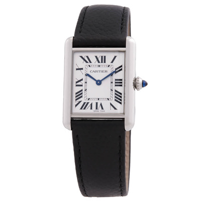 Cartier Tank Must SolarBeat Quartz White Dial Watch - WSTA0120 (black, arb24319)