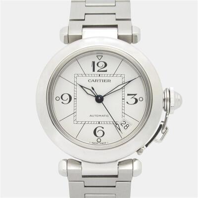 Men's Cartier Pasha C W31074M7 Automatic White Stainless Steel Watch 1203384 (white, arb24326)