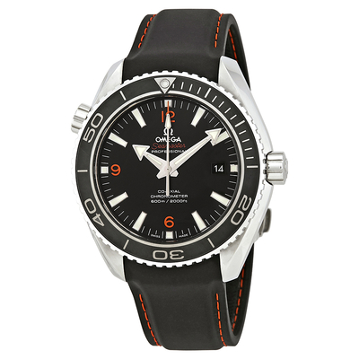 Pre-Owned Omega Seamaster Planet Ocean Black Rubber Mens Watch, Ref. 23232462101005 (om23232462101005) (black, arb24395)
