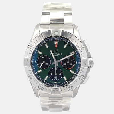 Breitling Avenger AB0146101L1A1 Automatic Stainless Steel Mens Chronograph Watch 42mm 1204709 (green, arb24437)