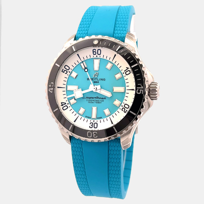 Breitling Superocean A17376211L2S2 Automatic Men's Watch 44mm Blue Dial Stainless Steel 1204685 (blue, arb24442)
