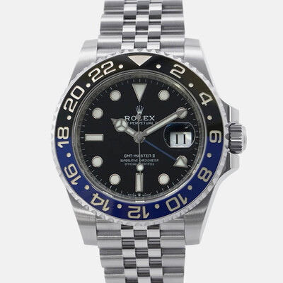 Rolex GMT-Master II 126710BLNR Men's Wristwatch - Black Stainless Steel Automatic 1203051 (black, arb24453)
