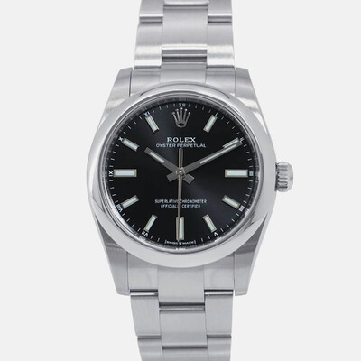 Rolex Oyster Perpetual 124200 Automatic Stainless Steel Black Dial Men's Watch 1203044 (black, arb24458)