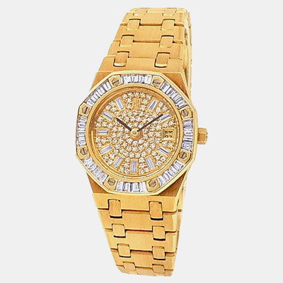 Royal Oak Automatic Diamond Watch AP 66464BA.Z.0722BA Audemars Piguet 1205406 (arb24484)