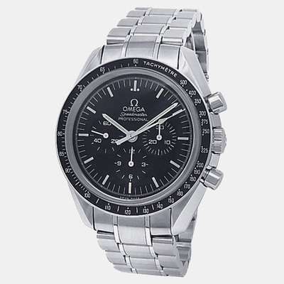 Omega Speedmaster Moonwatch 311.30.42.30.01.006 Black Stainless Steel Men's Wristwatch 1205372 (black, arb24485)