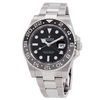 Pre-owned | Rolex GMT-Master II (M126710GRNR) - Black Dial Mens Watch M126710GRNR-0004 (black, arb24501)