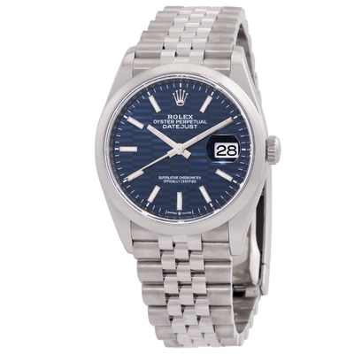 Rolex Datejust 36 Automatic Blue Dial Ladies Watch 126200BLFSJ (blue, arb7756)