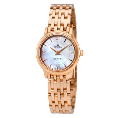Omega De Ville Prestige Mother of Pearl Dial Ladies Watch Ref 42450246005002 424.50.24.60.05.002 (arb15297)