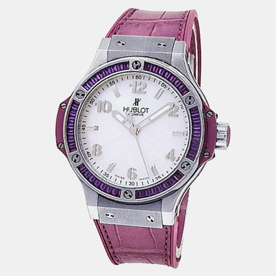 Hublot Big Bang 361.SV.6010.LR - Women's Automatic Stainless Steel Mother of Pearl Dial Watch 1206087 (white, arb24568)