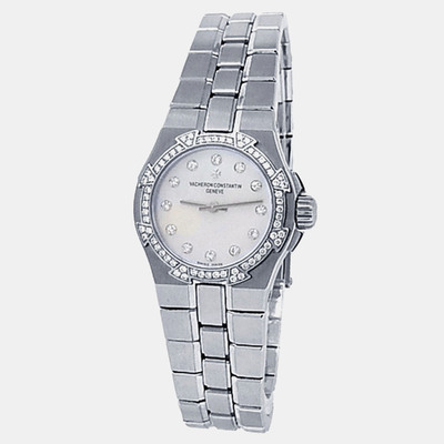 Vacheron Constantin - 16550/423A-8881 Men's Stainless Steel Mother of Pearl Dial Quartz Watch 1206091 (arb24589)