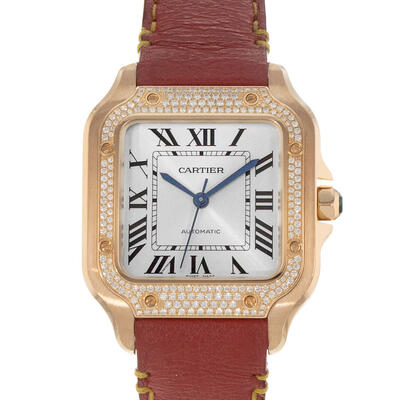 Pre-owned Cartier Santos Automatic Mens Watch wjsa0007 (arb24609)