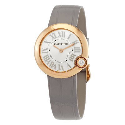 Cartier Ballon Blanc de Cartier WGBL0005 - 18kt Rose Gold, Silver Dial (arb2261)