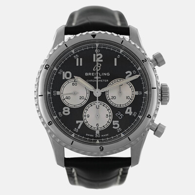 Aviator 8 Chronograph Date AB01191A1B1P1 - Men's Automatic Watch in Black Dial, 43mm Breitling 1207107 (black, arb24624)