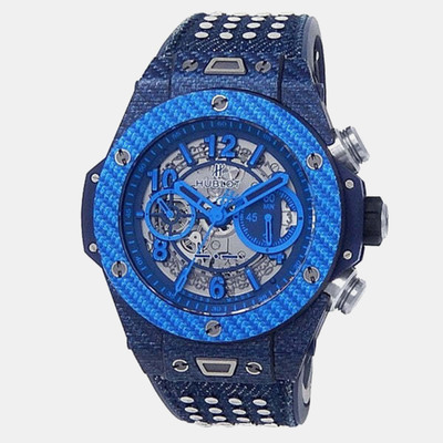 Hublot Big Bang UNICO 411.YL.5190.NR.ITI15 Automatic Skeleton Texalium Men's Wristwatch 1206066 (arb24630)