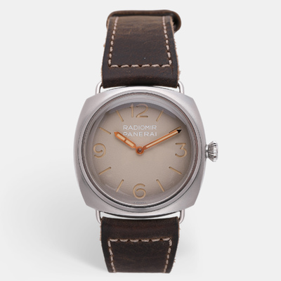 Panerai Radiomir PAM01350 Manual Winding Men's Watch 44.5mm Beige Dial 1205896 (beige, arb24631)