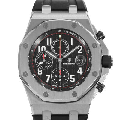 Pre-owned Audemars Piguet Royal Oak Offshore Chronograph Automatic Black Dial Mens Watch 26470ST (black, arb24644)