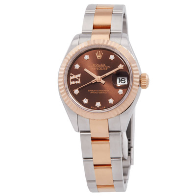 Rolex Lady Datejust Automatic Diamond Ladies Watch Model M279171-0004 (brown, arb24650)