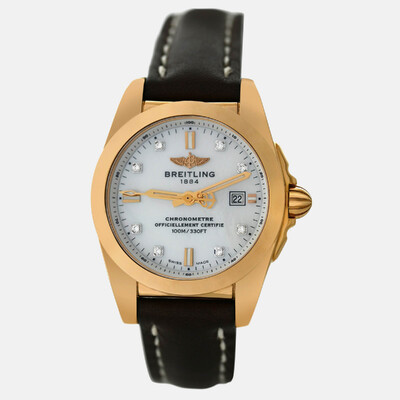 Breitling Galactic H7234812A792 Women's Wristwatch 1207108 (white, arb24665)