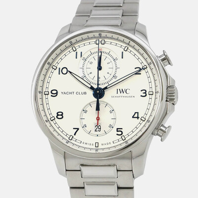 IWC Portuguese IW390702, Automatic Silver Stainless Steel Men's Wristwatch 44.6 mm 1206033 (arb24700)