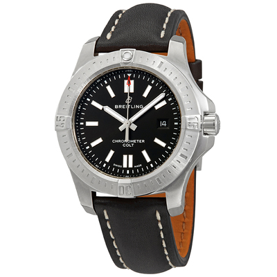 Pre-owned Breitling Chronomat Colt Automatic Mens Watch A17388101B1X1, Black Dial (black, arb24715)