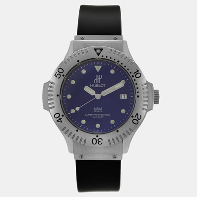 Hublot MDM 1850.1 Blue Dial Stainless Steel Men's Watch 41mm 1207309 (blue, arb24730)