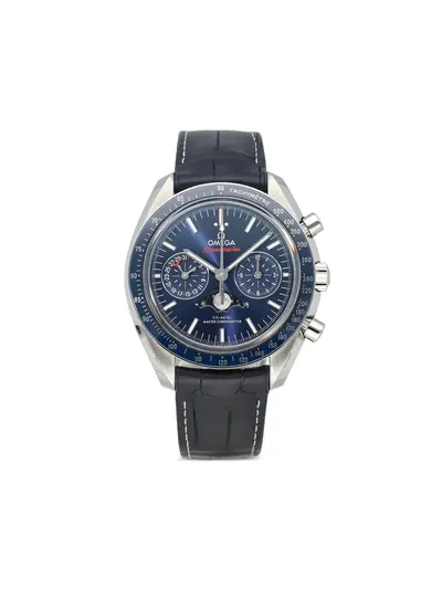 Omega Speedmaster 44mm Dark Blue Dial Stainless Steel Co-Axial Chronograph with Moon Phase 22498050 (arb24738)