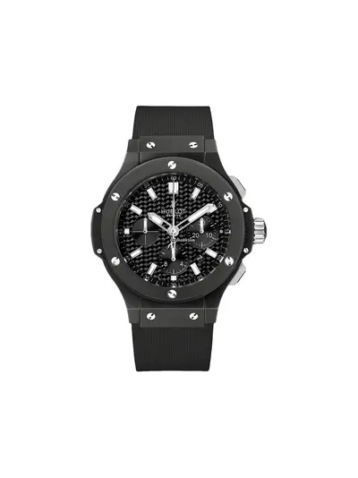 Hublot Hubotic Classic Square 2365BK4PBB Round Carbon Goldtone Automatic Chronograph 22499347 (arb24740)