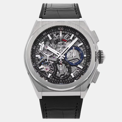 95.9000.9004/78.R582 Zenith Defy El Primero 21 Black Dial Automatic Men's Titanium Watch 1207605 (black, arb24742)